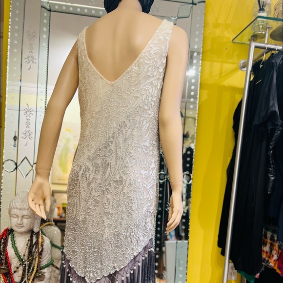 MONTAGE By MON CHERI Maxi Night Gown Size 16 Sleeveless 100% Silk - Picture 4 of 17